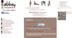 Desktop Screenshot of abbey-chiropractic.com