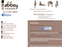 Tablet Screenshot of abbey-chiropractic.com